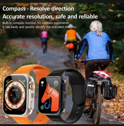 7-in-1 Ultra Smart Watch – Advanced Multi-Feature Fitness Tracker with Heart Rate Monitor, Sleep Tracking, Bluetooth Calling, Sports Modes & More Random Color Straps - Smartwatch With 6 Silicone Stripes And 1 Metal Strip