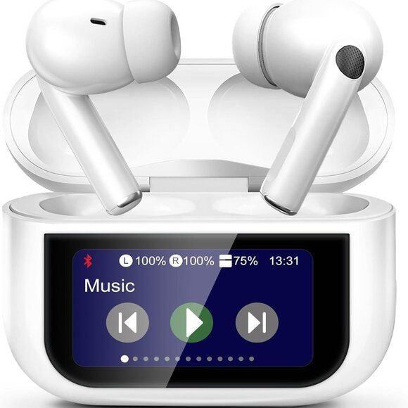 Airpods Pro A9 ANC ENC Double Dark Noise Reduction Bluetooth Wireless Earbuds With Battery Display Touch Control For Android And IOS