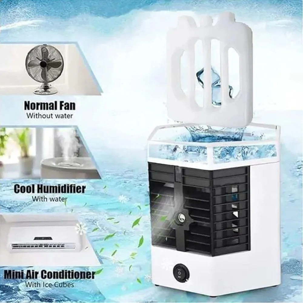 (Free Shipping) Portable Mini Air Cooler - White