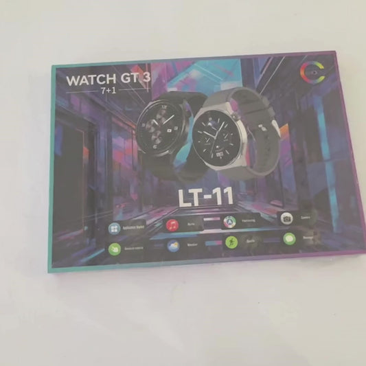 LT-11 GT 3 Smart Watch | 1.3" Touchscreen, Fitness Tracker, Heart Rate & Notifications